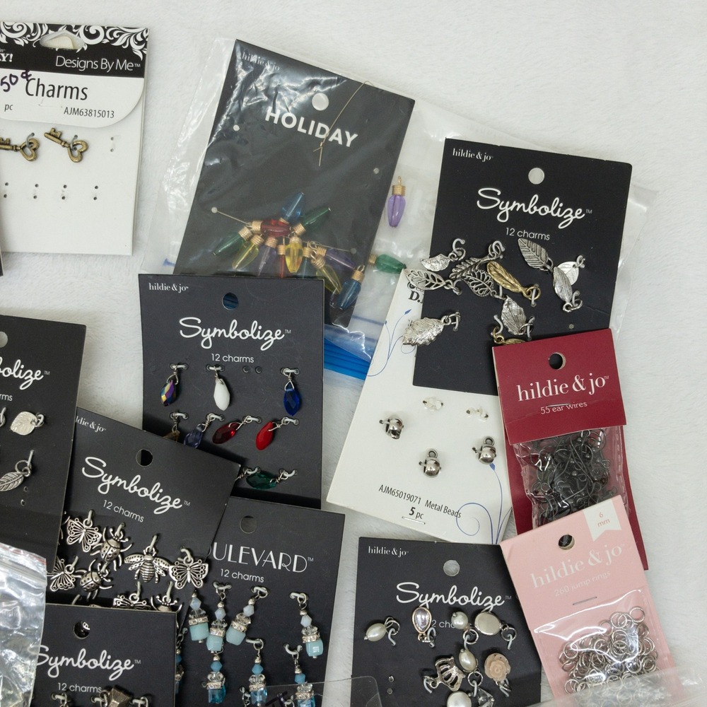 Earring Making Supplies Lot Jewelry Charms Findings Tools Jump Rings Storage - Picture 4 of 14